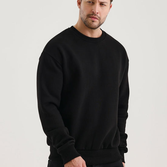 Férfi sweatshirt – fekete