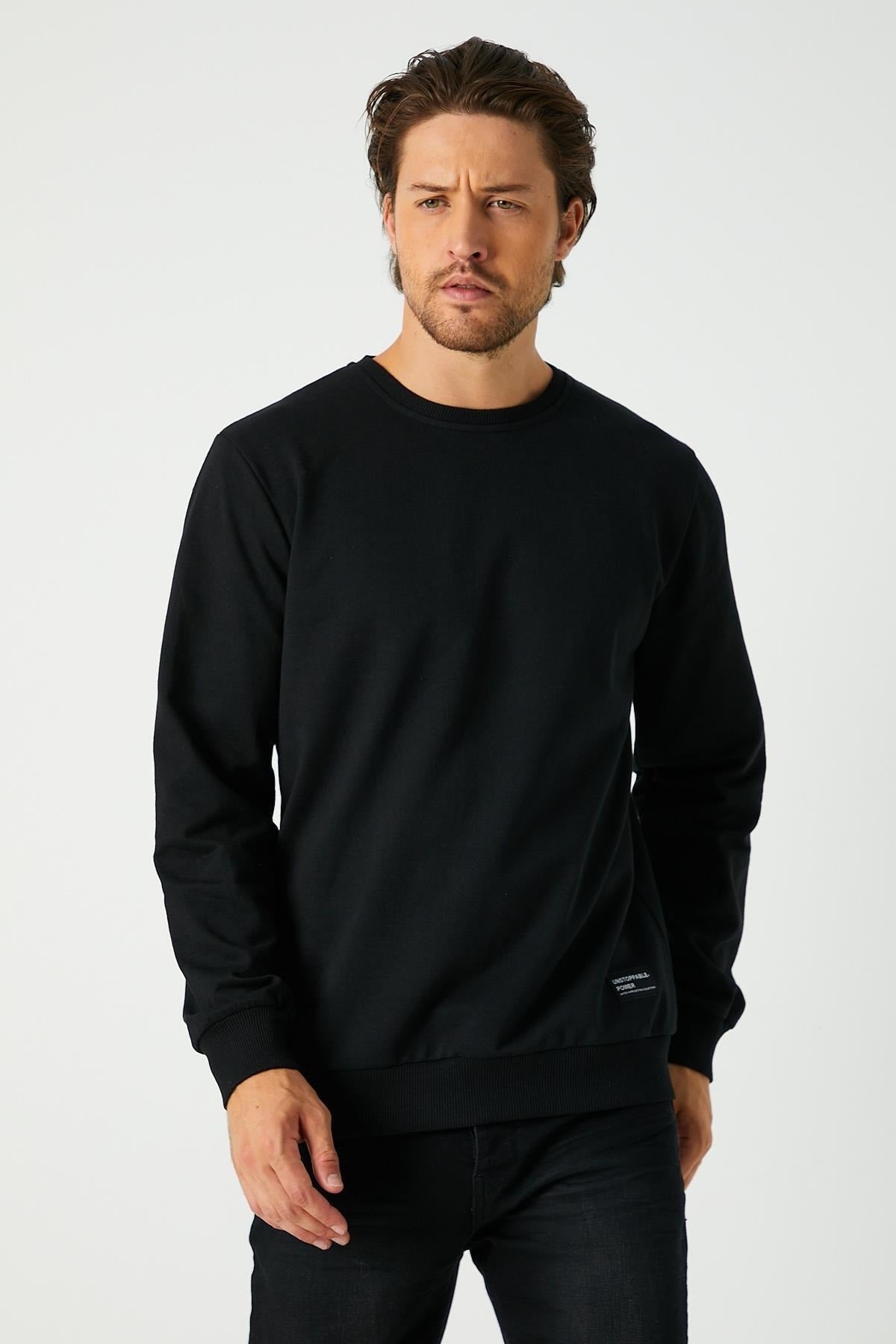 Férfi sweatshirt – bézs