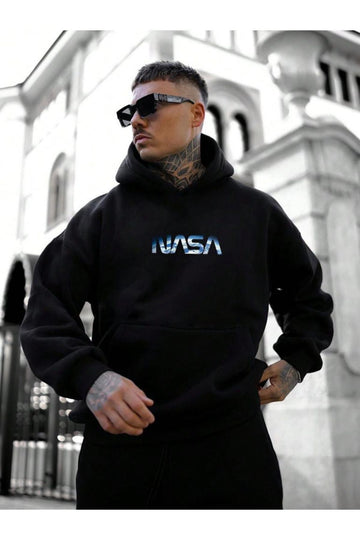 Férfi sweatshirt – fekete
