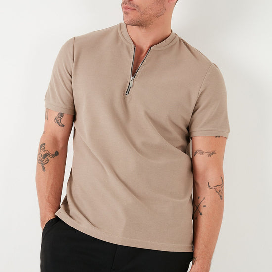 Férfi póló – nercbarna