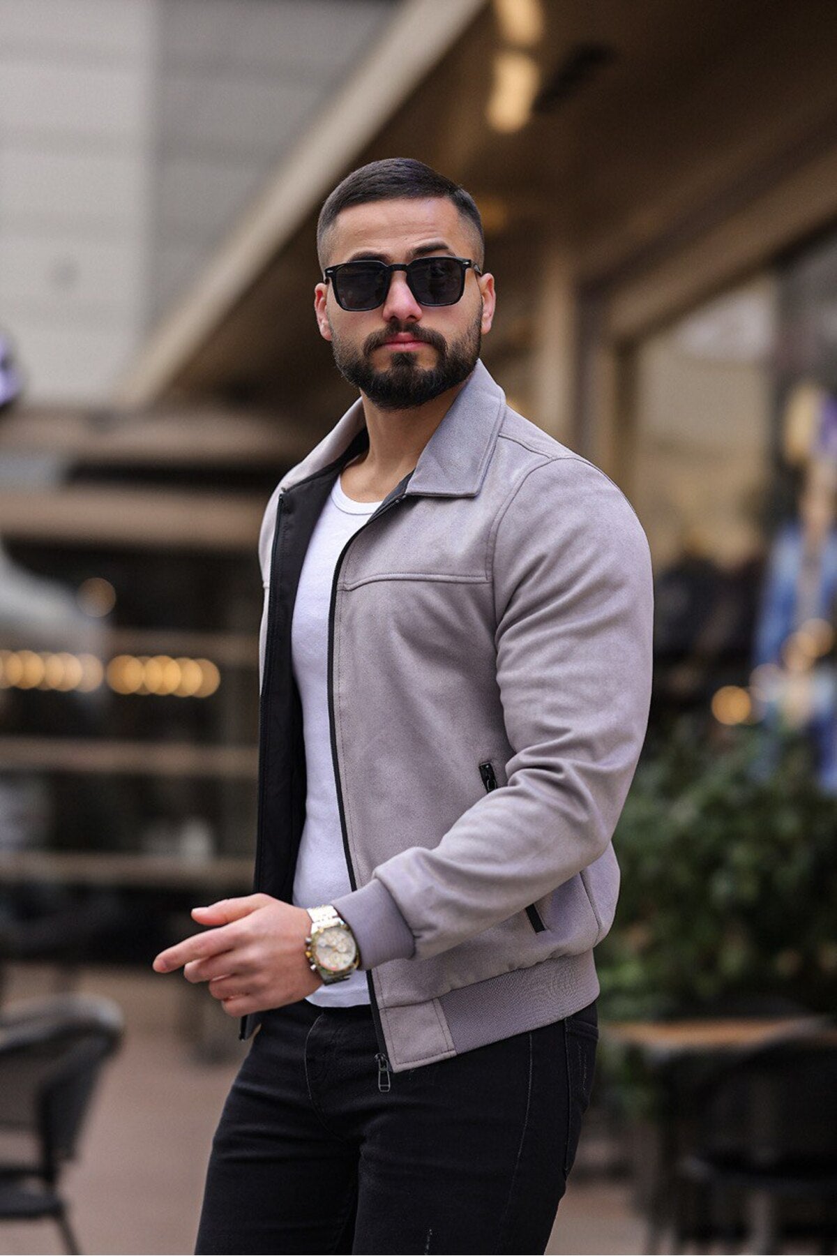 Férfi dzseki – Deri – Deri