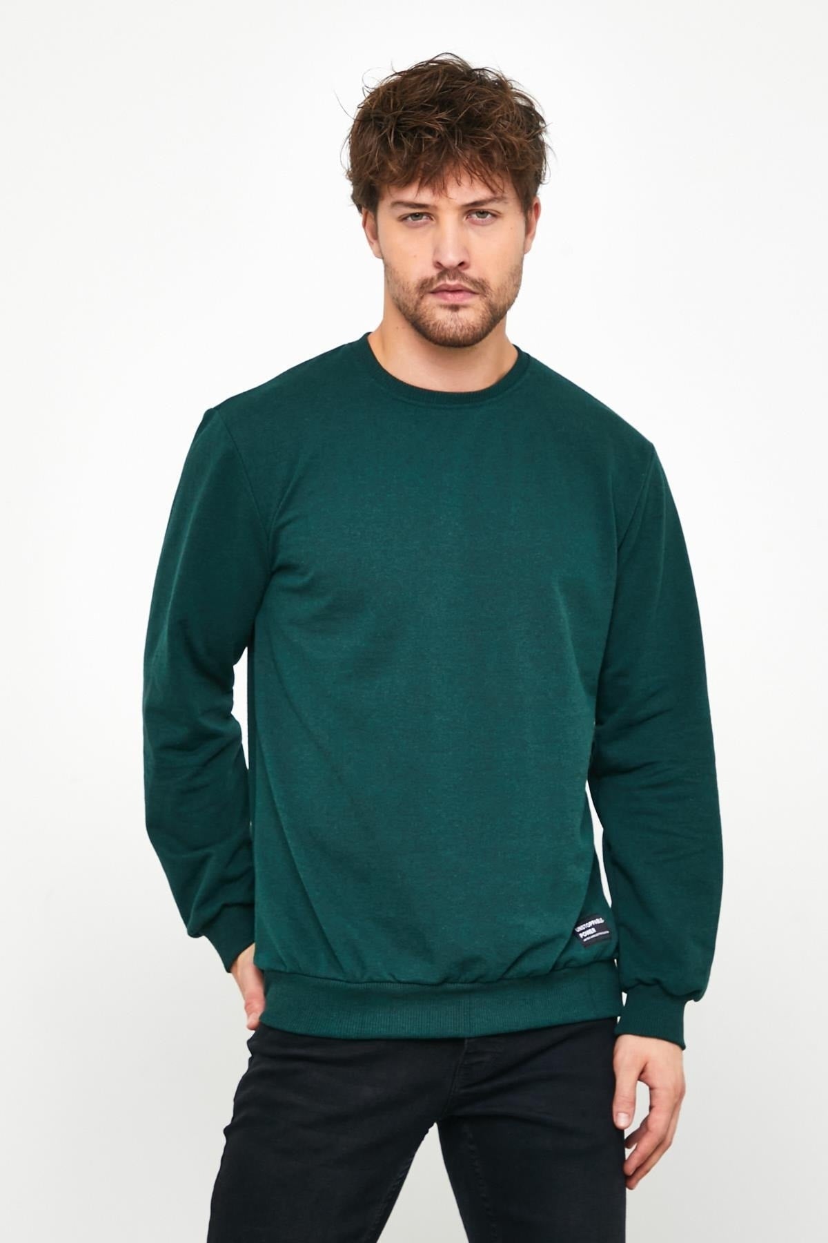 Férfi sweatshirt – antracit