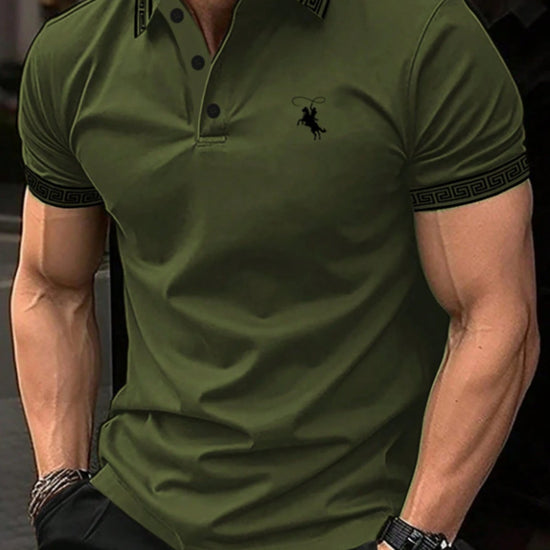 Galléros póló – khaki