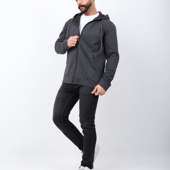 Férfi sweatshirt – füstszürke