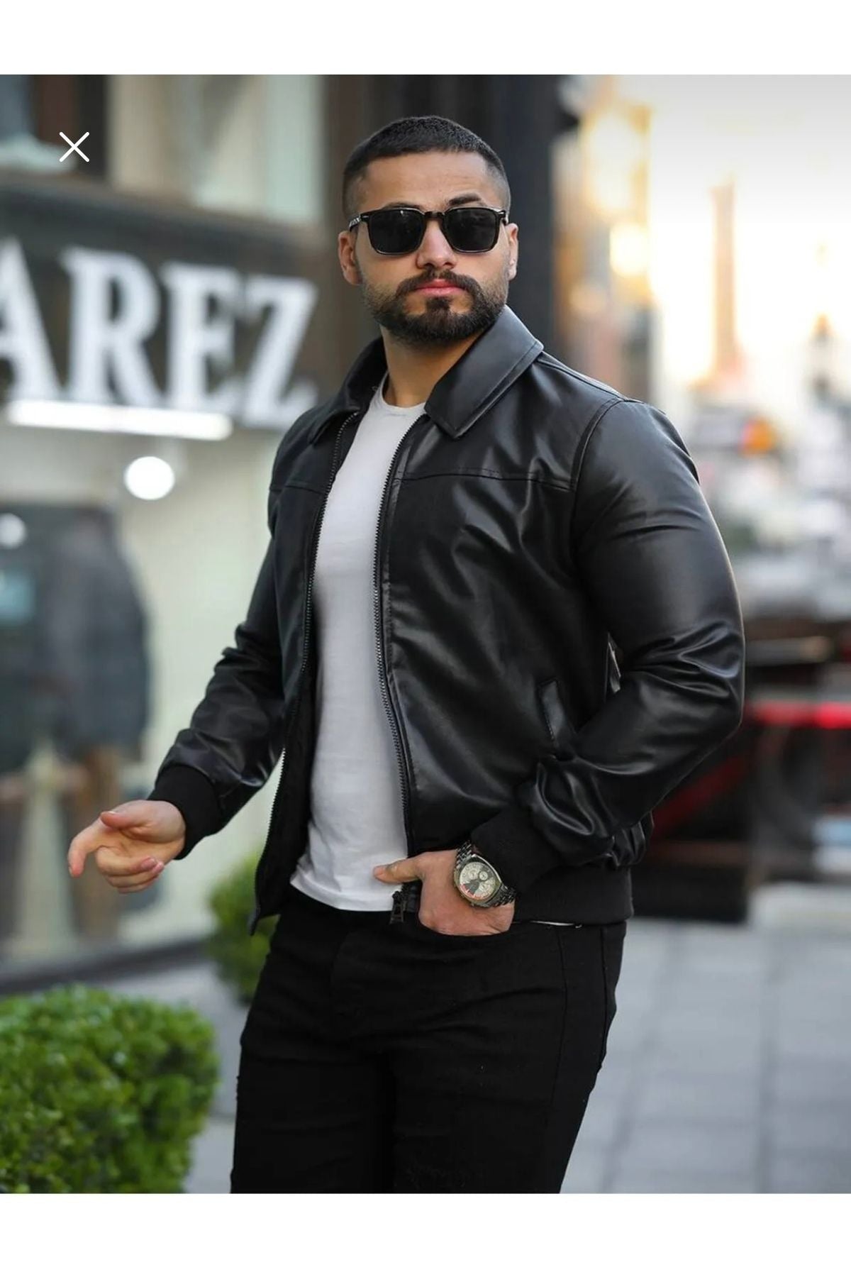 Férfi dzseki – Deri – Deri