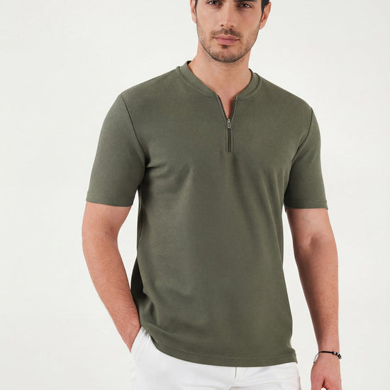 Férfi póló – khaki