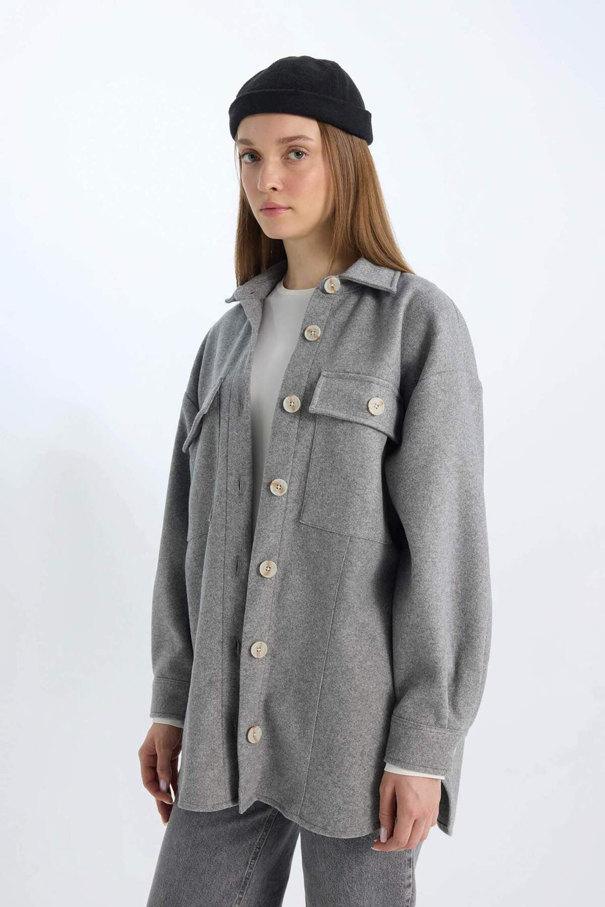 Női modest blézer – bézs