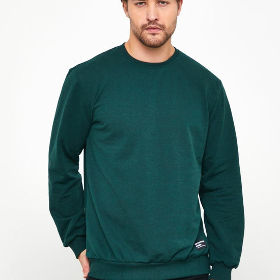 Férfi sweatshirt – khaki
