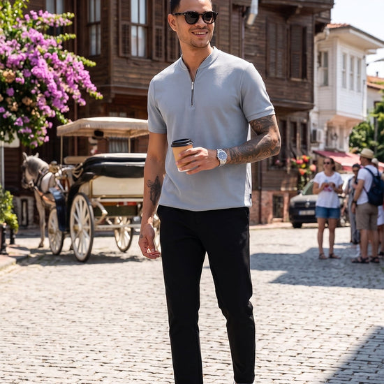 Férfi póló – nercbarna