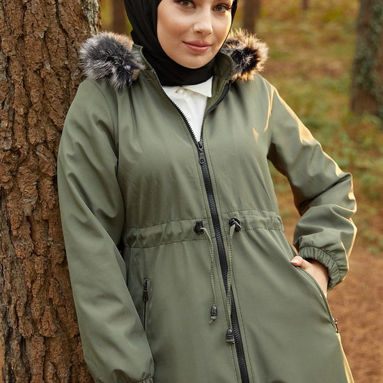 Női modest dzseki – khaki