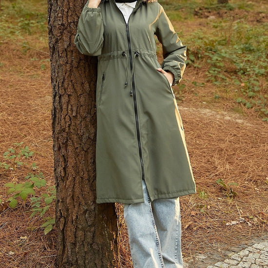 Női modest dzseki – khaki
