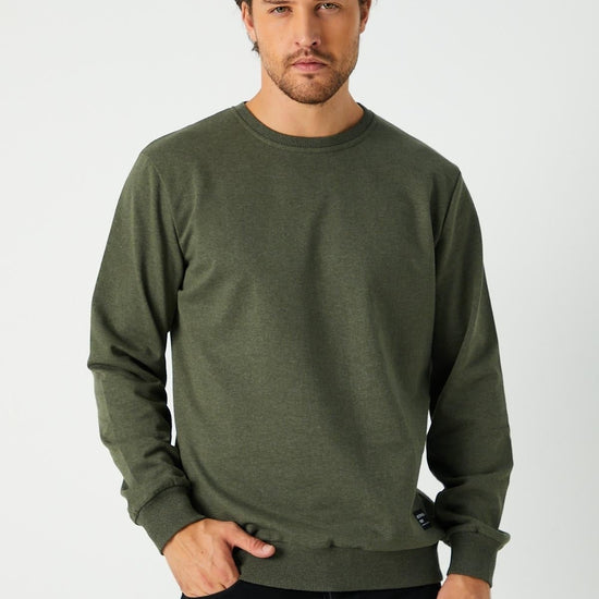 Férfi sweatshirt – khaki